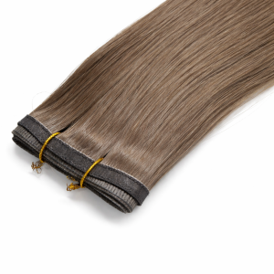 Flat weft hair extensions